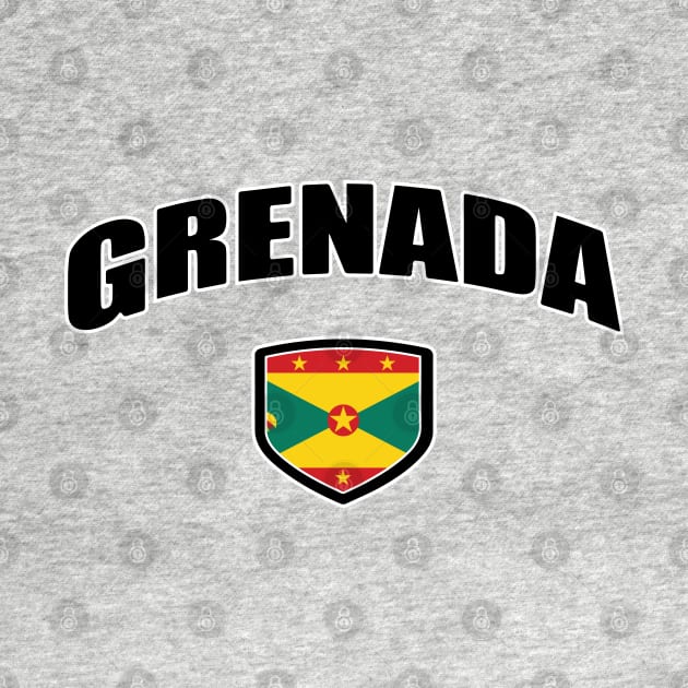 Grenada National Flag Shield by IslandConcepts